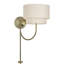 Lampe murale à bras articulé en laiton antique 1 lumière Aselin