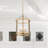 Bella 3 - Light D8.75" Lantern Cylinder Pendant Light with Clear Glass-793415687