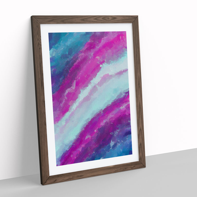 Your Destiny Abstract - Single Picture Frame Print, 46cm H x 34cm W x 2cm D, Walnut