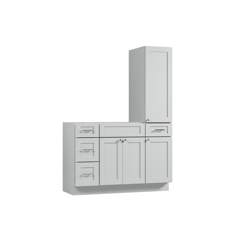 Ensemble de meuble-lavabo simple 51 po Disar, Gris