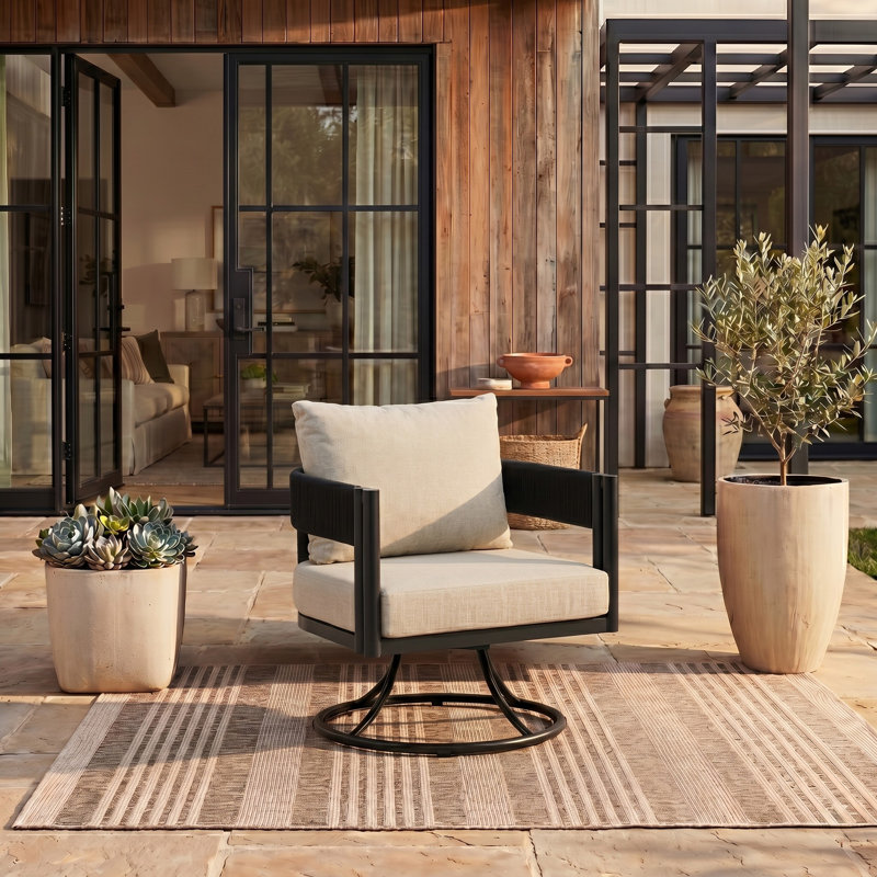 Chaise pivotante Viola, Taupe
