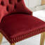 Chaise de salle à manger rembourrée en velours moderne avec anneau à tirer (ensemble de 2)-1415673416-1415673408