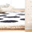 Tapis ivoire / noir Camey-484637452