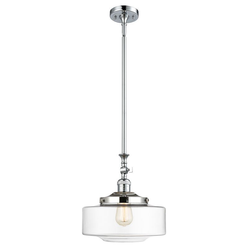 Mini-luminaire suspendu inclinable 12 lumières Franklin Restoration - Lainee - ampoule DEL - finition chrome - abat-jour blanc