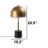 Mireille 21" Metal Dome Table Lamp