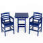 Ensemble 2 pièces de chaises de bar d'extérieur en PEHD Adirondack-637245036