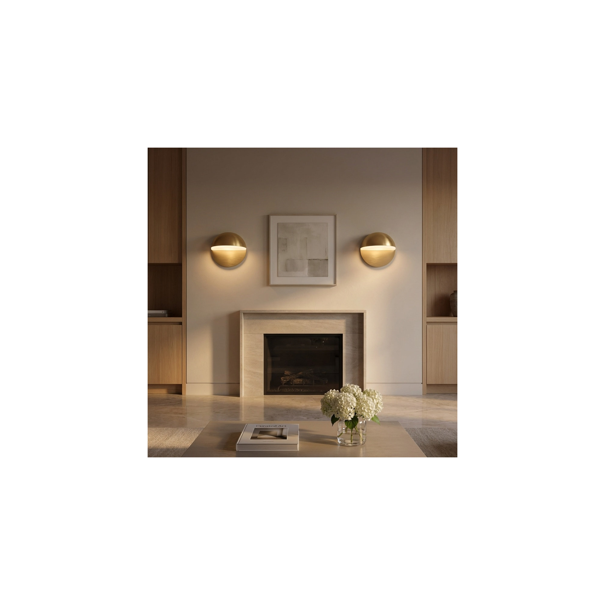 Rosalie 7 Sconce, Midnight Black