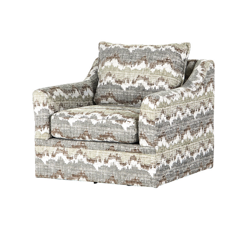 Fauteuil rembourré pivotant, Polyester Korl Willow