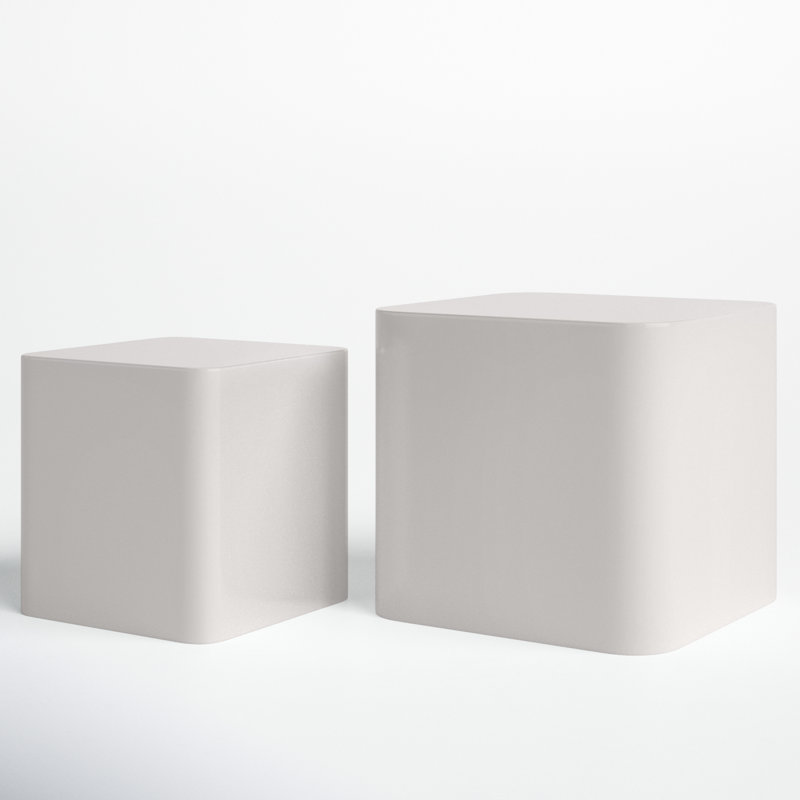 Kelby End Table, Matte White
