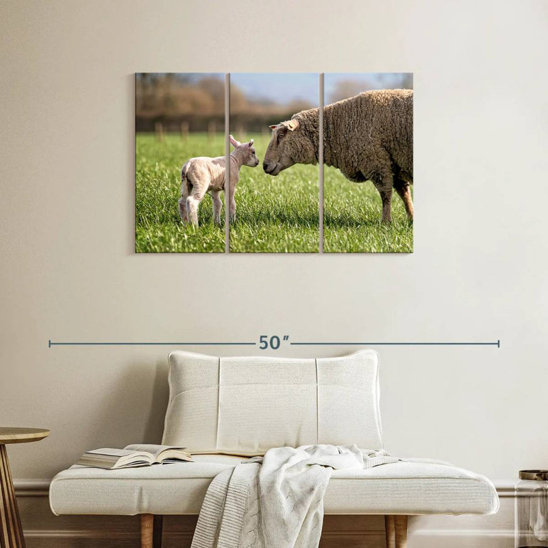 Brampt Sheep Love, 24" H x 38" W