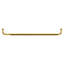 Brixwell TB-28SMSW-PB Porte-serviette de douche tubulaire standard de 28 po à entraxe avec rondelles en laiton poli