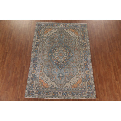 Handmade Wool Traditional Area Rug 7x9