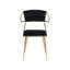 Diodorus 43cm H Velvet Upholstered Metal Side Chair-1848031415