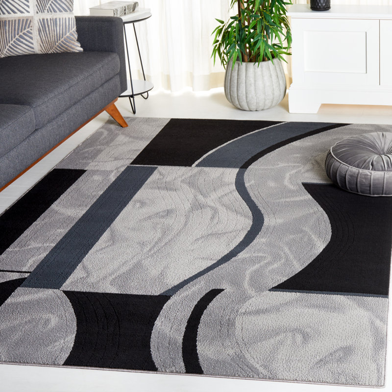 Tapis abstrait Guberman Performance, Rectangle 5 pi 3 po x 7 pi 6 po