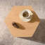Table de bout hexagonale Nature Wood Grain
