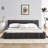 Queen Size Upholstered Bed Frame With Thick Fabric, Chenille Fabric Grounded Queen Size Platform Bed With Headboard And Solid Frame. No Box Spring Needed