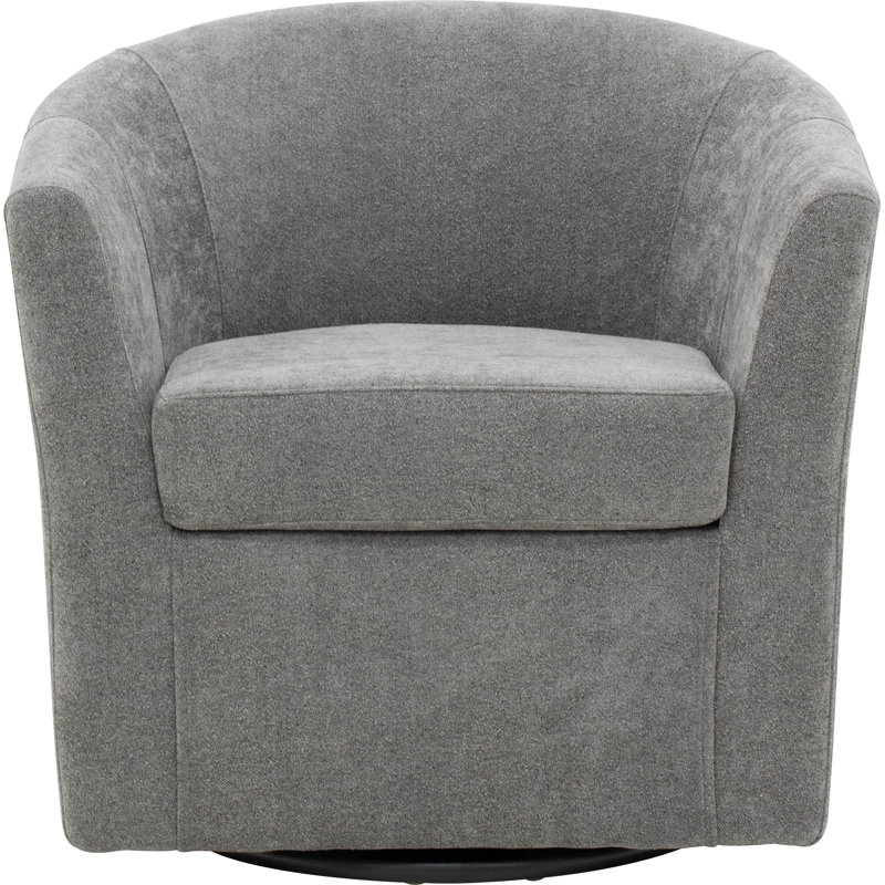 Fauteuil demi-tonneau pivotant 31 po Hansell, Ardoise Chloe