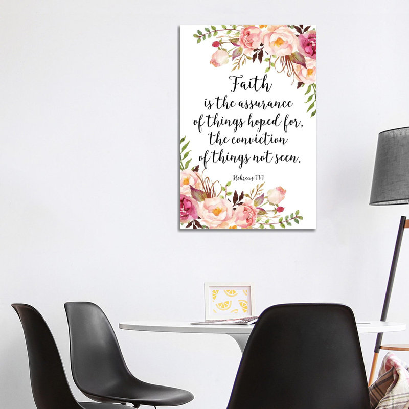 Hebrews 11:1 - Print on Canvas, Wrapped Canvas, 101.6 cm H x 66.04 cm W x 1.91 cm D