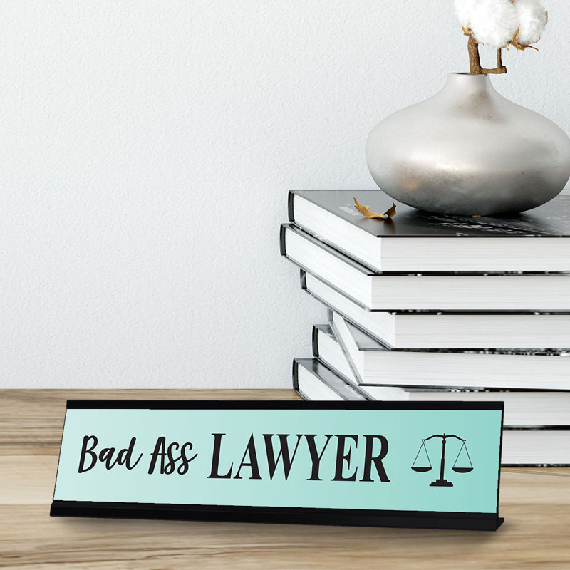 Enseigne de bureau Bad Ass Lawyer