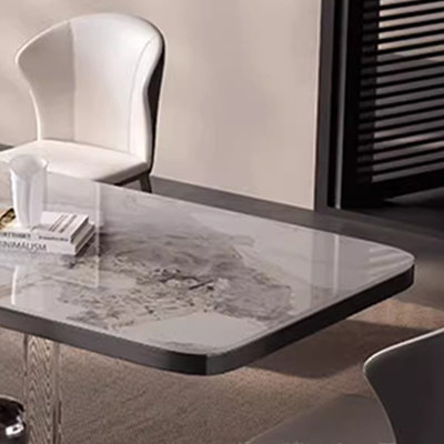 Light luxury rectangular modern dining table