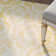 Tapis jaune / ivoire en laine touffeté fabriqué à la main à motif géométrique