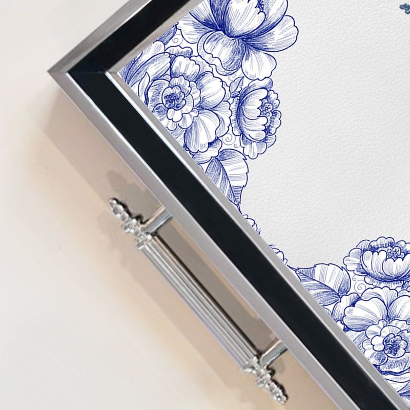Élégant plateau en verre de 19,7 po x 11,4 po x 1,4 po | Fabrication 100% verre durable | Facile à nettoyer avec un chiffon humide | Idéal pour le service, la présentation décorative et l'organisation | Ajout élégant à la décoration intérieure