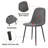 Six Pieces Comfortable Linen-Cotton Dining Chair Set-1161197748
