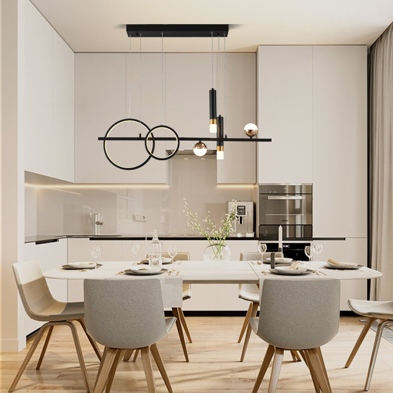 Lorisa 6 - Light Kitchen Island Linear LED Pendant