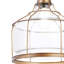 Luminaire suspendu 10 po en laiton et verre transparent Kezia