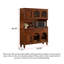 Garde-manger multifonctionnel en bois massif American Retro