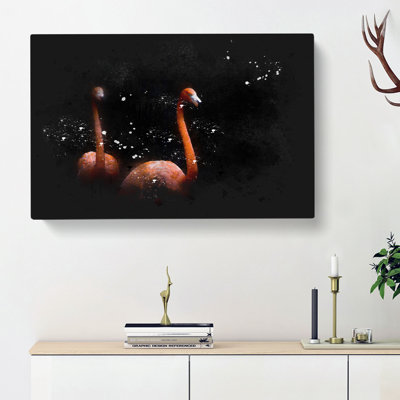 Pink Flamingos - Wrapped Canvas