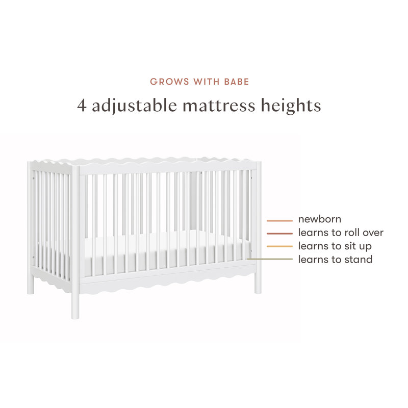 Swell 4-in-1 Convertible Crib, White