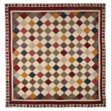 Rustic Cabin Farmhouse / Country Cotton Patchwork Quilt