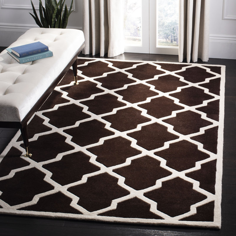 Carolene Hand Tufted Wool Geometric Rug, Rectangle 8' x 10'