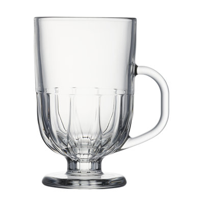 Flore Glass Coffee Mug
