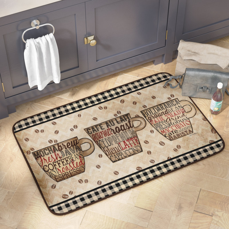 Tapis de cuisine surdimensionné Chilton Coffee, Rectangle 24 po x 36 po