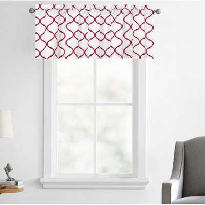 Kacey Cotton Blend Geometric Window Valance