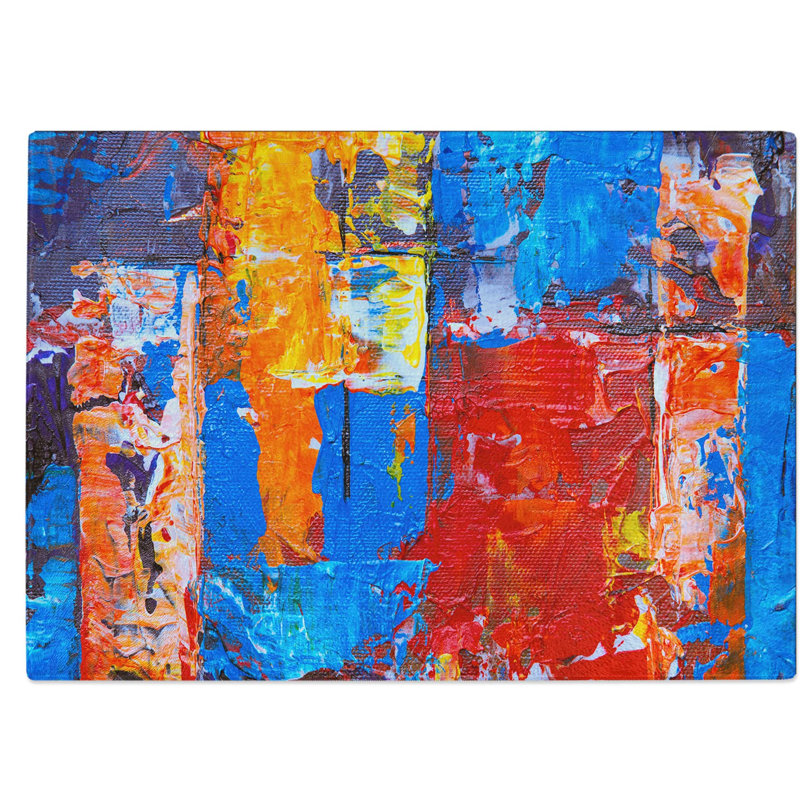 Tempered Glass Art Painting Vol.328 Chopping Board, 39 cm W x 28.5 cm L