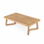 Ensemble de conversation 4 pièces en bois d'acacia royal, beige-1121785989