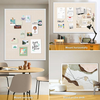 Solid Wood Corkboard / Bulletin Board