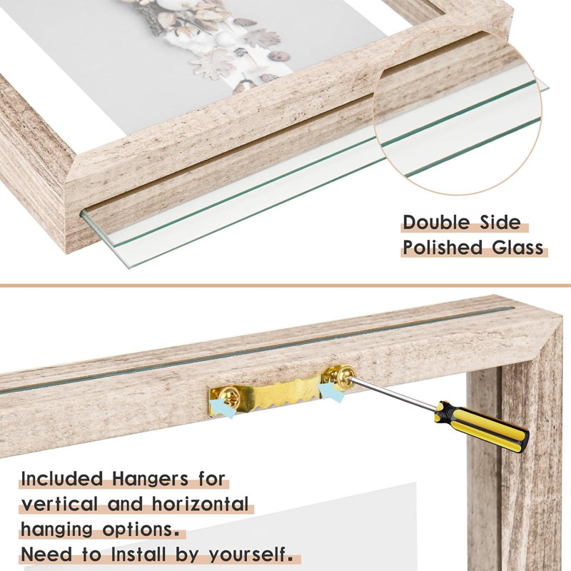 Catressa Picture Frame - Set of 2, Beige