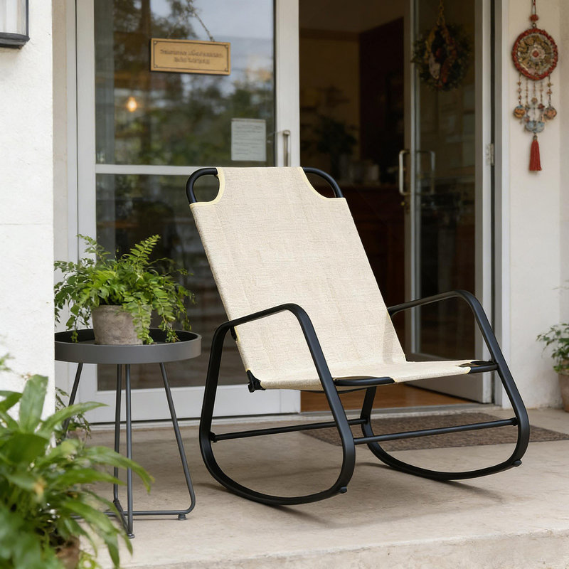 Siège relaxant, chaise berçante d'extérieur