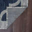 Tapis bleu marine à tissage plat Lovelle-1233260319