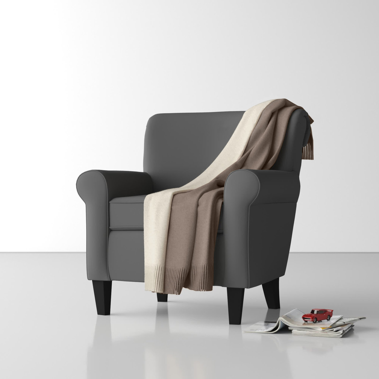 Linea Knit Throw Blanket, Taupe