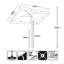 Arlin 200cm X 125cm Rectangular Market Parasol-1703051929
