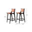 Tabouret de comptoir en cuir tissé
