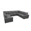 Canapé modulaire en cuir rembourré-542187869