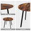 Table de salle à manger moderne 36 po avec pieds robustes en métal pour petite cuisine-1120681238