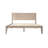 Arvion King Size Transitional Modern Solid Wood Platform Bed Frame, ARB-43-K, with Panel Headboard & Japanese Joinery, Driftwood Beige, No Box Spring Needed-357193826-357193828