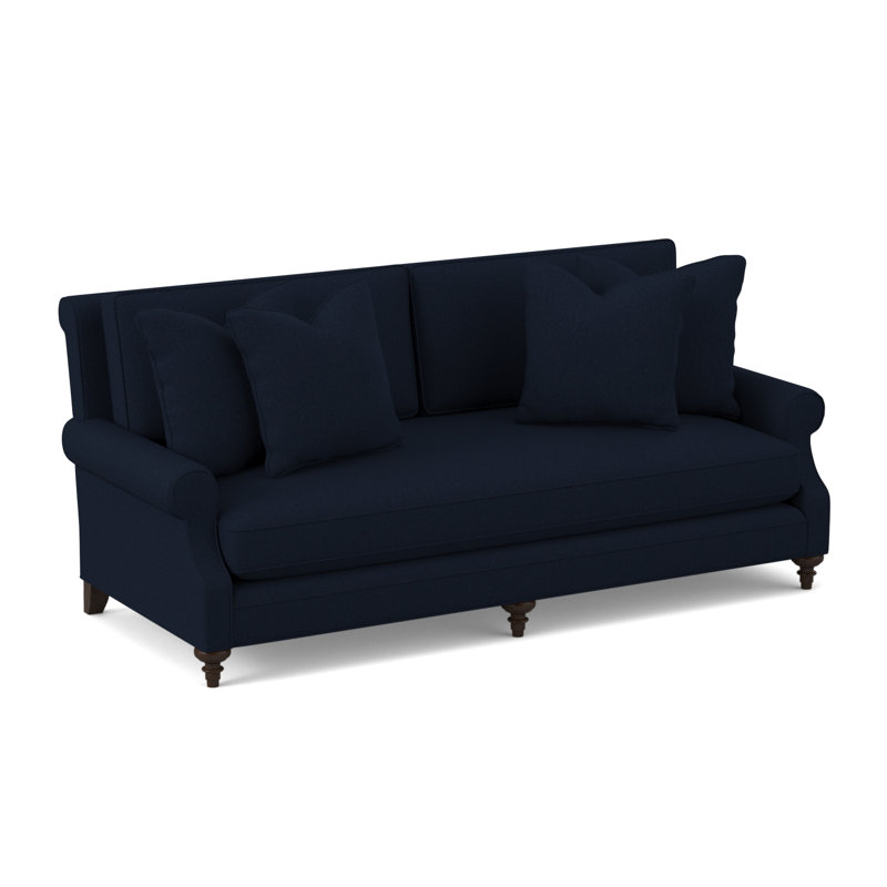 Sagamore Sofa, American Walnut, Margaret Ebony Polyester Blend
